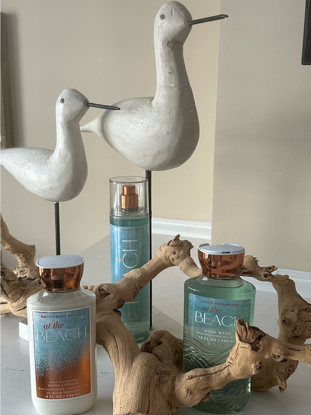 Bath & Body Works At The Beach Body Wash, Lotion & Fine Fragrance Mist Set NWT